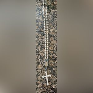 NWT VSA Beaded Cross Necklace